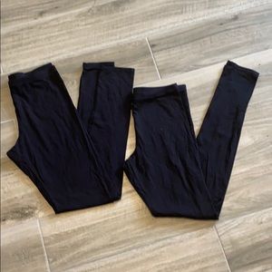 Felina Women's 2-Pack Velvety Soft Leggings – Lightweight, Mid Rise, Black, Large - View #5